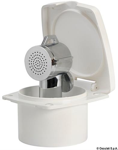 Box doccia New Edge bianco tubo inox 2,5 m